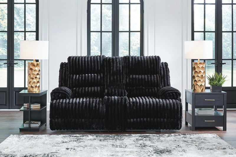 Technique Power Reclining Loveseat with Console