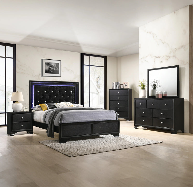 Crown Mark Micah Twin Panel Bed in Black B4350-T image