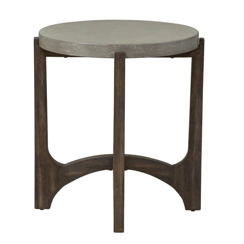 Cascade End Table in Wire Brush Rustic Brown image