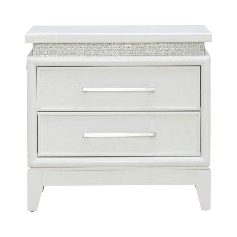 Reflections Nightstand w/ Lights and Charging Station image