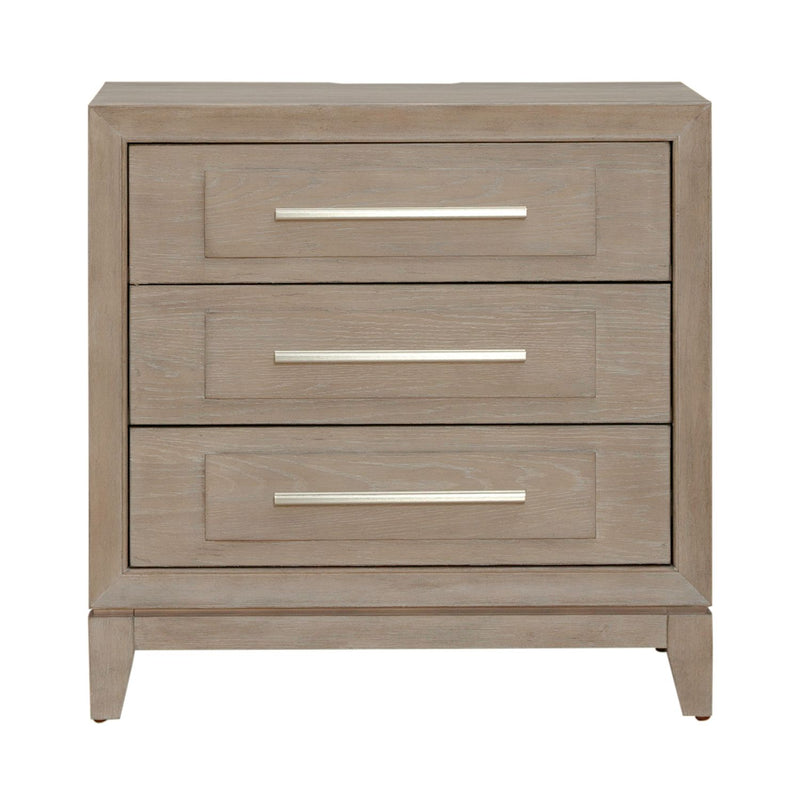 Brentwood 3 Drawer Nightstand w/ Charging Station image