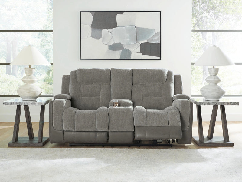 Ultimax Power Reclining Loveseat with Console