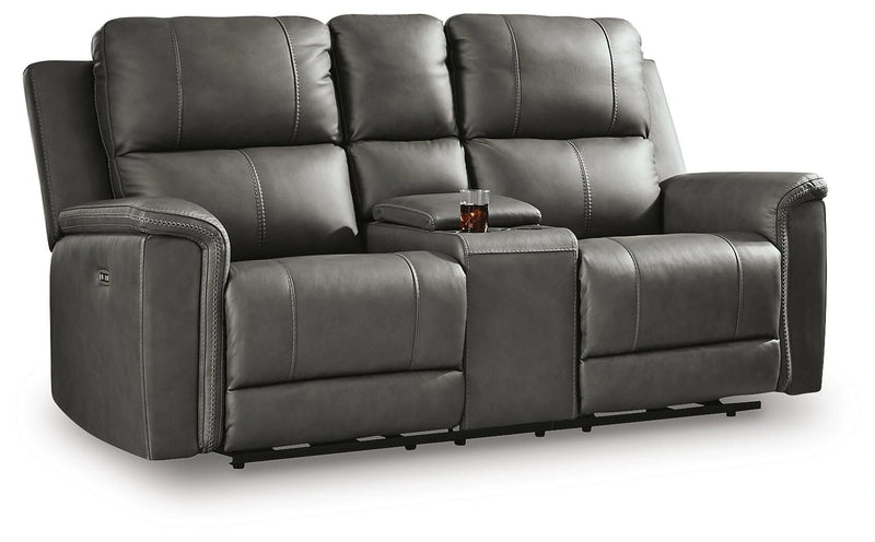Beryton Power Reclining Loveseat with Console