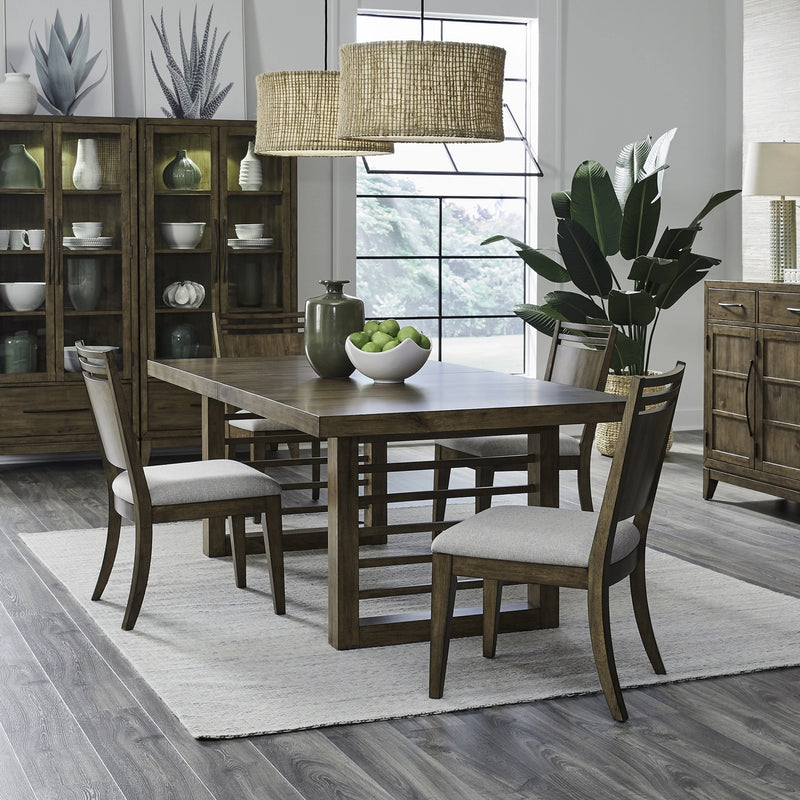 Shaker Lakes Opt 5 Piece Double Pedestal Table Set image