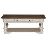Morgan Creek Cocktail Table in Antique White image