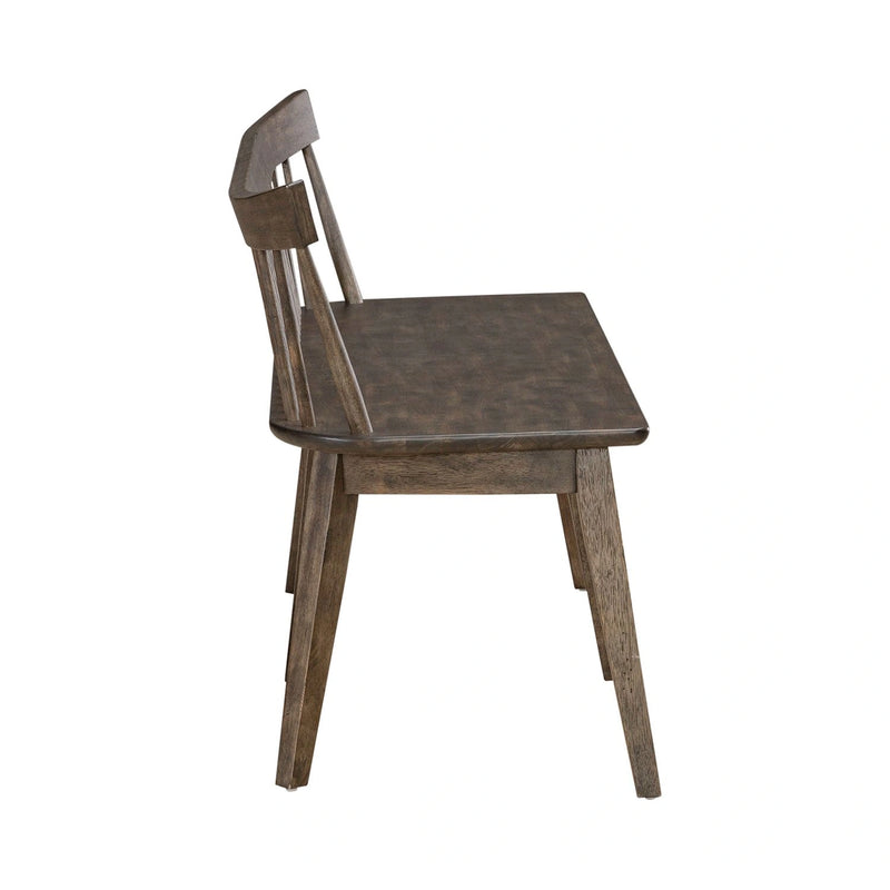 Midland Falls Spindle Back Bench in Rustic Brown image