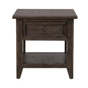 Paradise Valley Rectangular End Table in Saddle Brown image