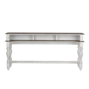 Magnolia Manor Console Bar Table in Antique White image