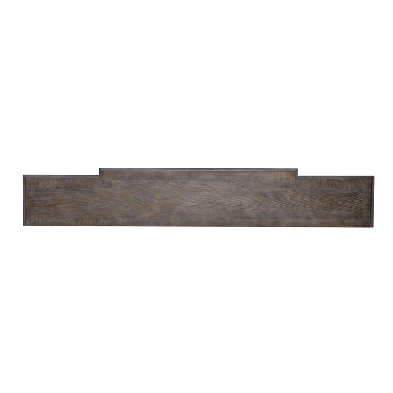 Magnolia Manor 72 Inch Hall Console Table in Antique White Base w/ Weathered Bark Tops image