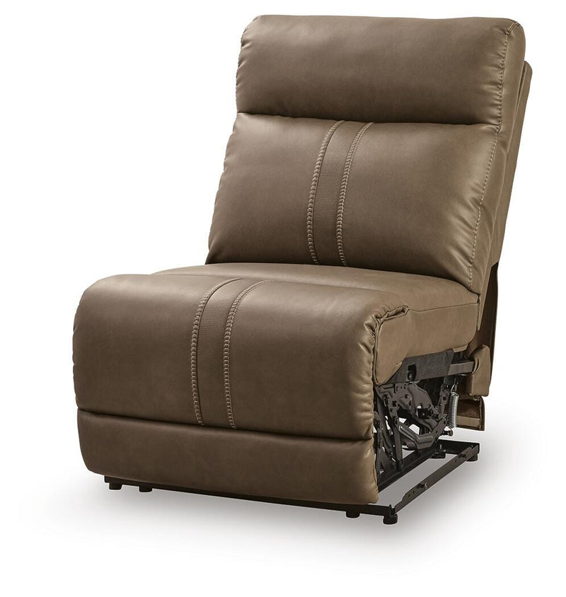 Max-Media Power Reclining Sectional with Audio Console
