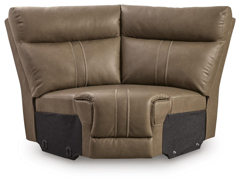 Max-Media Power Reclining Sectional with Audio Console