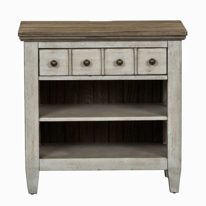 Heartland King Opt California Panel Bed, Dresser & Mirror, Night Stand
