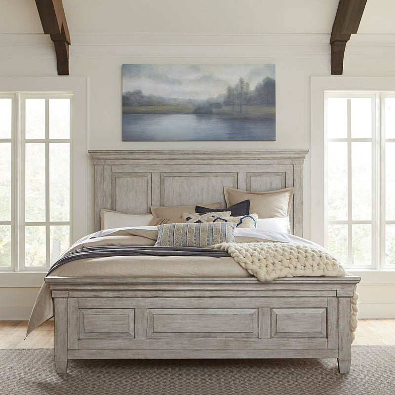 Heartland Queen Panel Bed, Dresser & Mirror, Chest, Night Stand