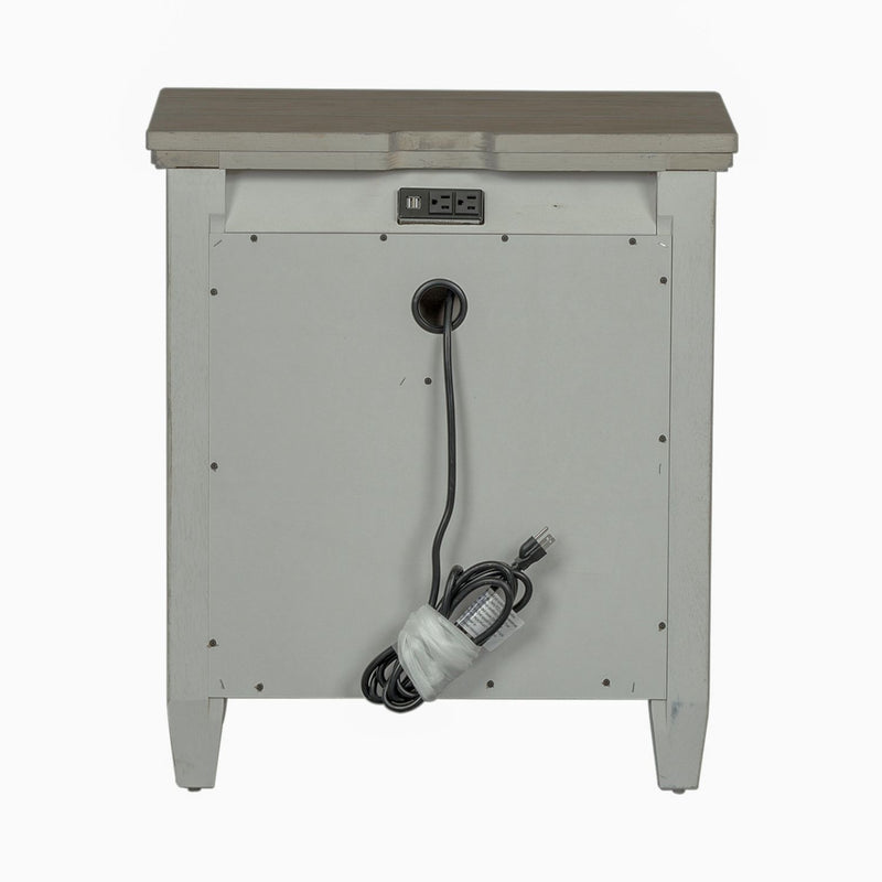 Heartland 2 Drawer Nightstand w/ Charging Station in Antique White image