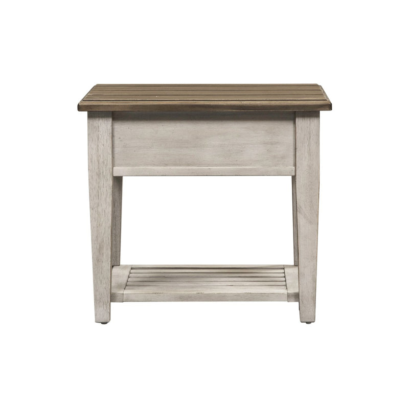 Heartland Drawer End Table in Antique White image