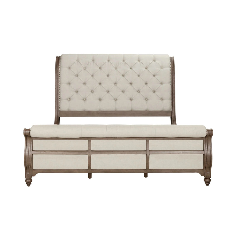 Americana Farmhouse Sleigh Bed image