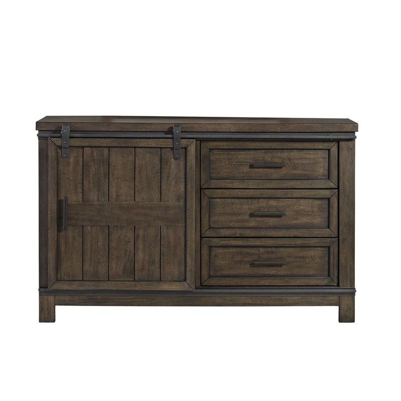 Thornwood Hills Barn Door Dresser in Rock Beaten Gray image