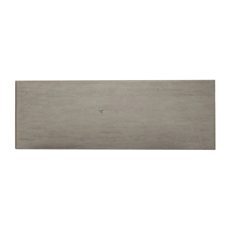 Belmar 9 Drawer Bureau Dresser in Washed Taupe and Silver Champagne image