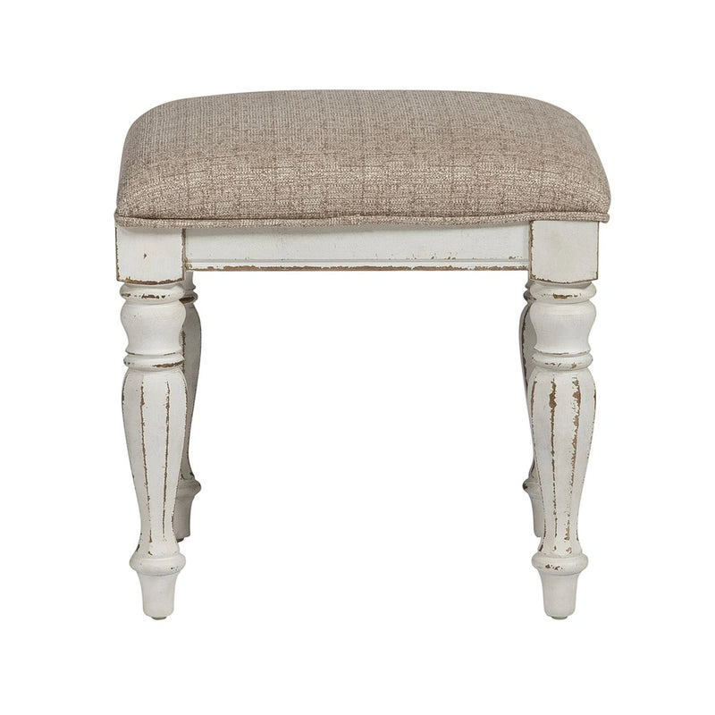 Magnolia Manor Vanity Stool in Antique White image