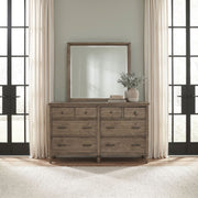 Hickory Grove Dresser & Mirror image
