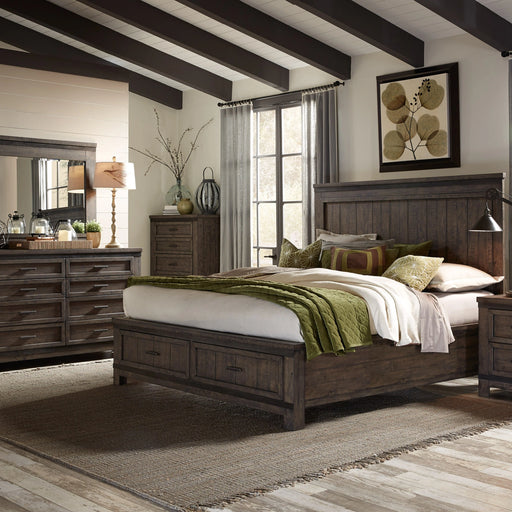 Thornwood Hills King Storage Bed, Dresser & Mirror image