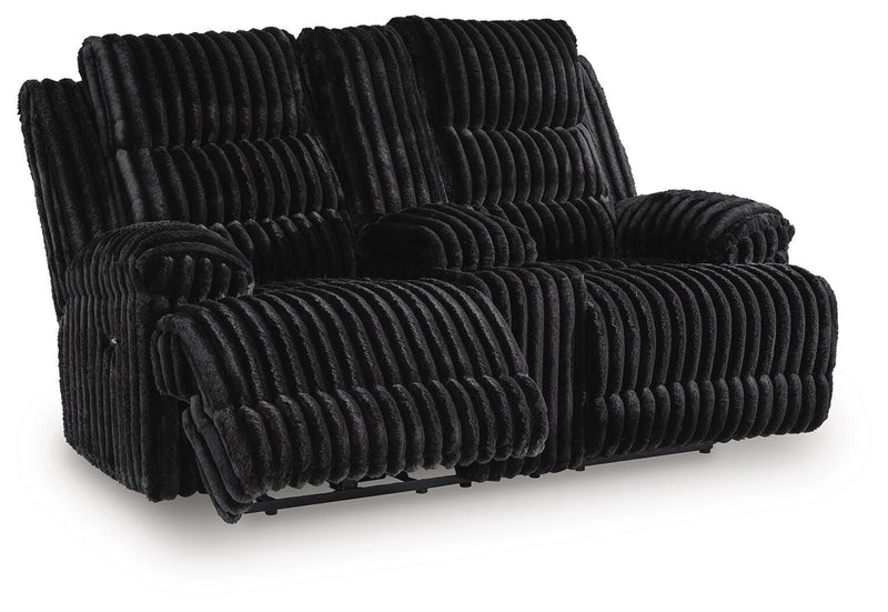 Technique Power Reclining Loveseat with Console