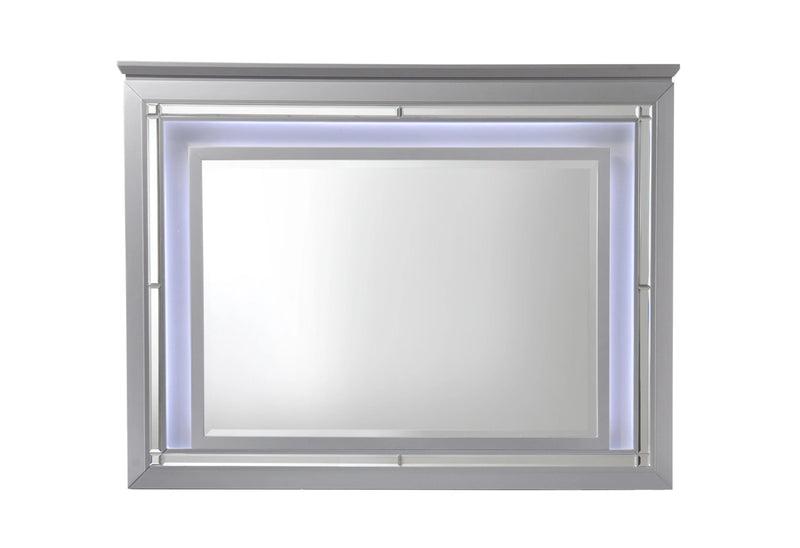 Crown Mark Furniture Lillian Mirror in Silver image