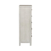 Modern Farmhouse 5 Drawer Chest in White image