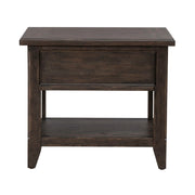 Paradise Valley Rectangular End Table in Saddle Brown image