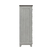 River Place 6 Drawer Chest in Riverstone White and Tobacco image