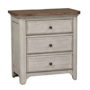 Farmhouse Reimagined Drawer Nightstand in Antique White image