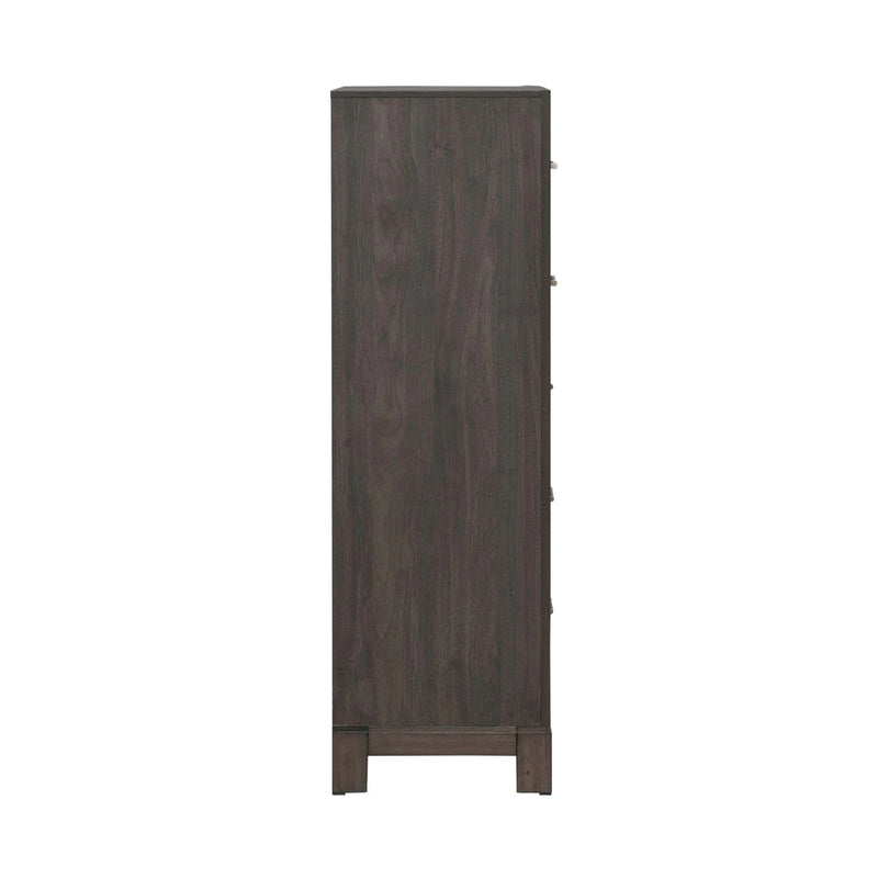 Modern Edge 5 Drawer Chest in Caffe image