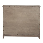 Belmar 9 Drawer Bureau Dresser in Washed Taupe and Silver Champagne image