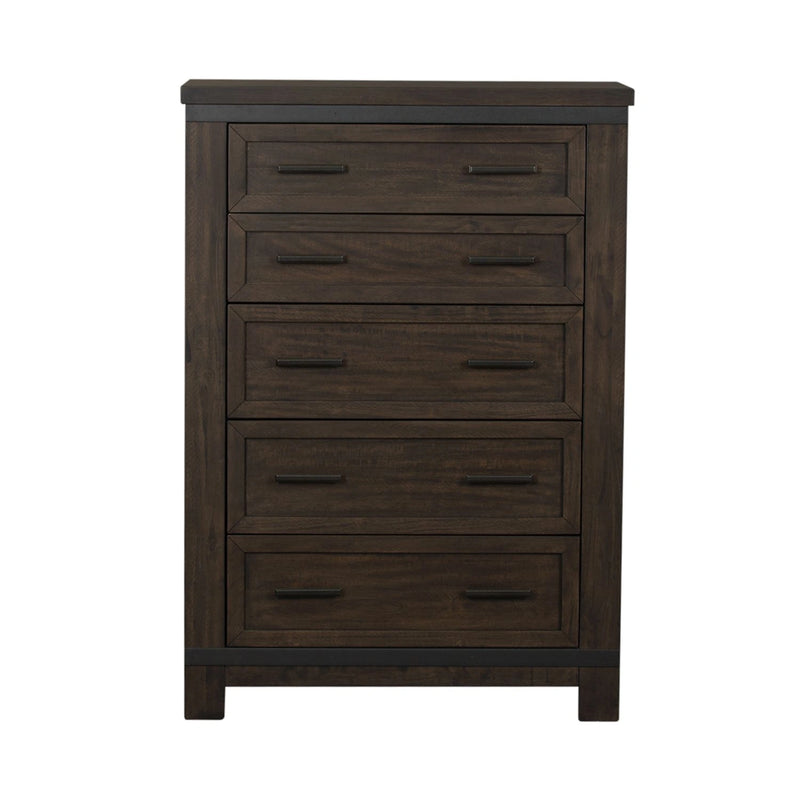 Thornwood Hills 5-Drawer Chest in Rock Beaten Gray image