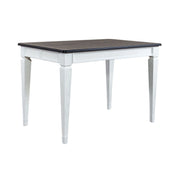 Allyson Park Pedestal Counter Height Leg Table in Wirebrushed White image