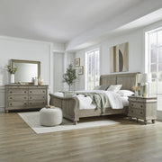 Rustic Traditions King Sleigh Bed, Dresser & Mirror, Night Stand image