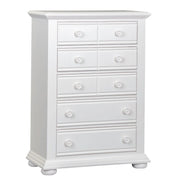 Summer House 5 Drawer Chest in White image
