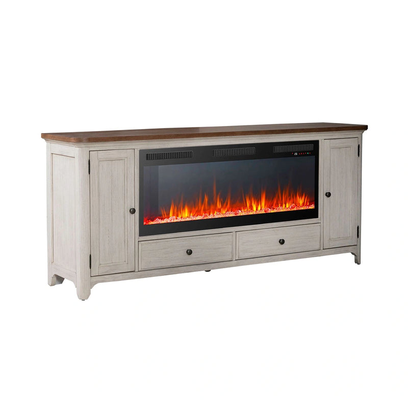 Fireplace TV Consoles 652 80 Inch Console w/ Fire FTS image