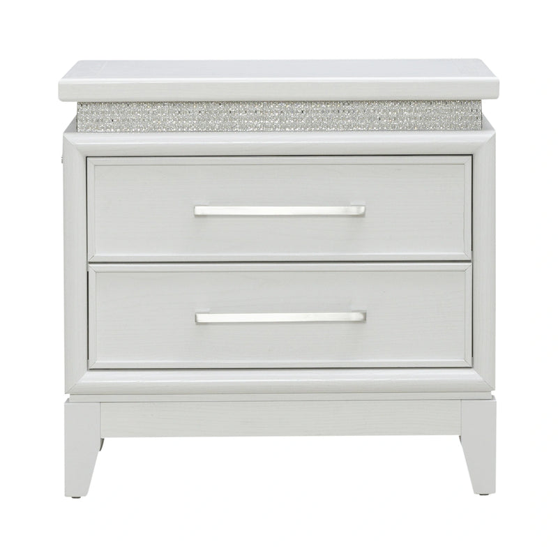 Reflections Nightstand w/ Lights and Charging Station image