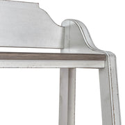 Magnolia Manor Leaning Pier Bookcase in Antique White & Weathered Bark image