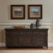 Paradise Valley Credenza in Saddle Brown image