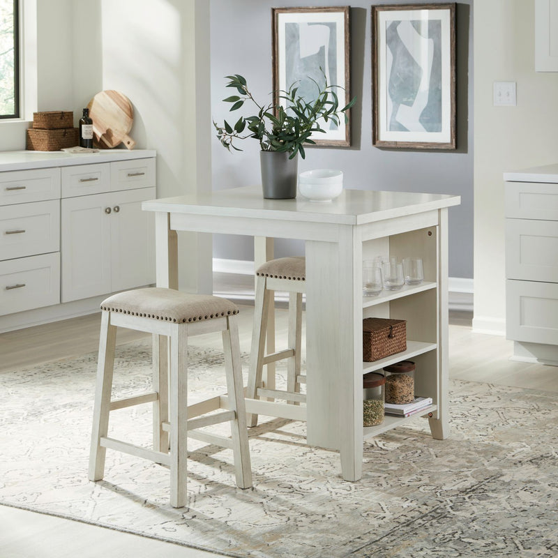 Brook Creek 3 Piece Counter Set - White image