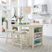 Brook Creek 5 Piece Counter Set in White image