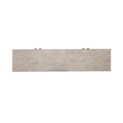 Kinsley 4 Door Accent Cabinet in Washed Taupe & Silver Champagne EST SHIP TIME APPX 4 WEEKS image
