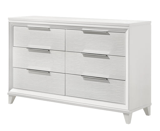 Crown Mark Furniture Cressida 6 Drawer Dresser in White image