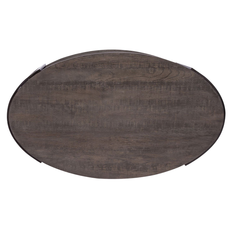 Modern View Oval Cocktail Table