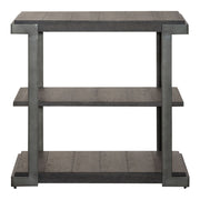 Modern View Tiered End Table in Gray image