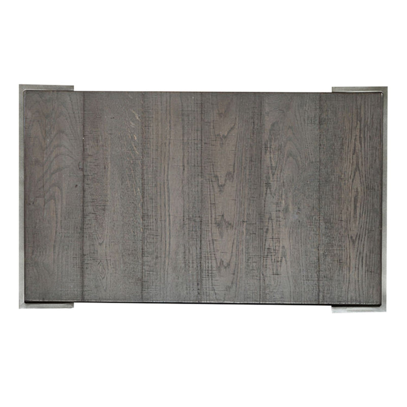 Modern View Tiered End Table in Gray image