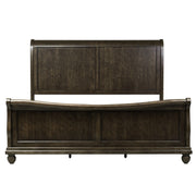 Rustic Traditions King California Sleigh Bed, Dresser & Mirror image