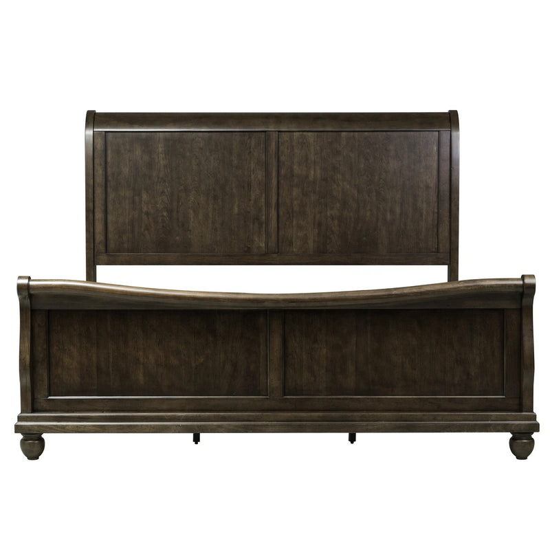 Rustic Traditions King California Sleigh Bed, Dresser & Mirror image